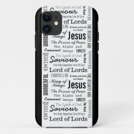 Capa Para iPhone 11 Os Nomes de Jesus Script de Texto