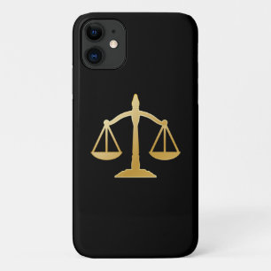 Capa Para iPhone 11 Ouro do Tema da Lei de Justiça