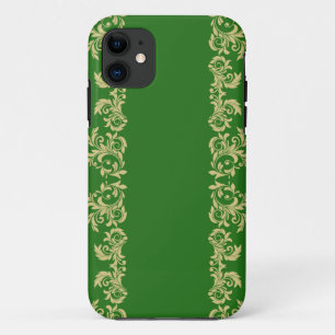Capa Para iPhone 11 Ouro Moss Swirls