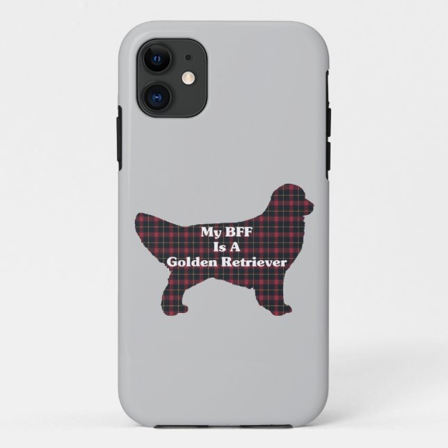 Capa Para iPhone 11 Ouro Retriever BFF (Verso)