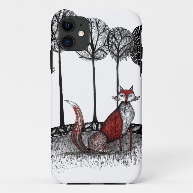 Capa Para iPhone 11 Outfox a raposa (Verso)
