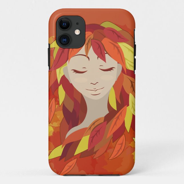 Capa Para iPhone 11 Outono (Dormindo) (Verso)