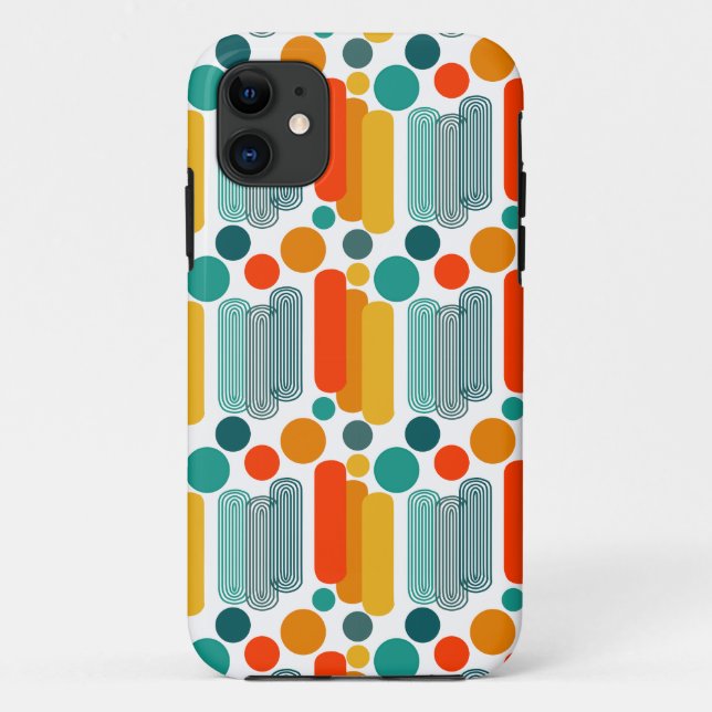 Capa Para iPhone 11 Ovalas e Círculos (Verso)