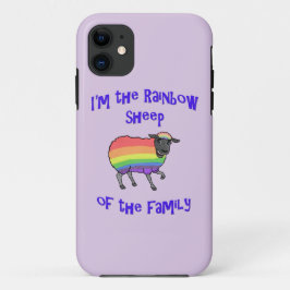 Capa Para iPhone 11 Ovelha Arco-íris da Família