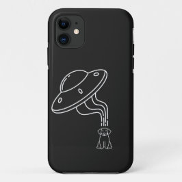 Capa Para iPhone 11 OVNI alienígena A Abduzir Um Cachorro