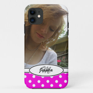 Capa Para iPhone 11 P & W: Monograma: Imagem: caso do iPhone 5
