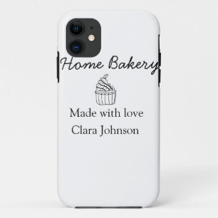 Capa Para iPhone 11 padaria caseira adicione o nome do seu texto perso