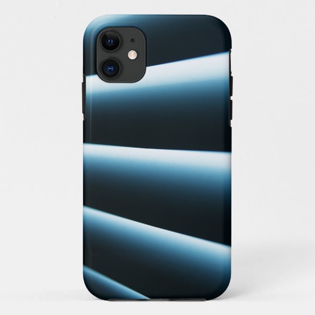 Capa Para iPhone 11 padrão abstrato azul (Verso)