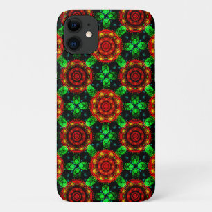 Capa Para iPhone 11 Padrão Abstrato Floral Moderno Boho Elegante #504