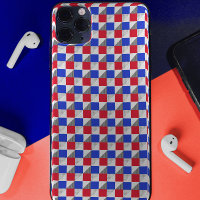 Padrão abstrato vermelho azul preto e branco elega