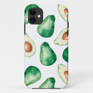 Capa Para iPhone 11 Padrão Aquarela Avocado