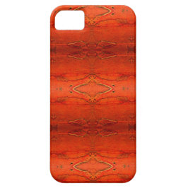 Capa Para iPhone 11 Padrão Asteca Laranja Rústico