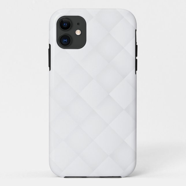 Capa Para iPhone 11 Padrão Branco Elegante (Verso)