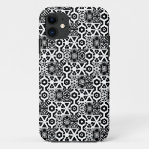 Capa Para iPhone 11 Padrão branco preto mais frio