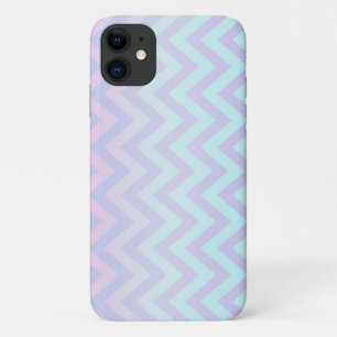 Capa Para iPhone 11 Padrão Chevron Ziguezague com Ombre Feminino Moder