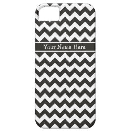 Capa Para iPhone 11 Padrão Chic Black and White Chevrons