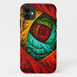 Capa Para iPhone 11 Padrão Colorido de Arte Moderna Abstrato artística