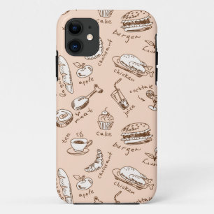 Capa Para iPhone 11 Padrão com Comida