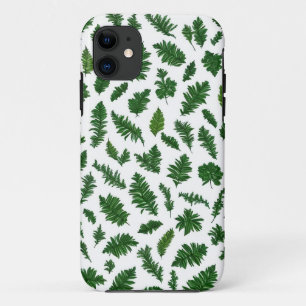 Capa Para iPhone 11 Padrão contínuo com uma variedade de folhas  