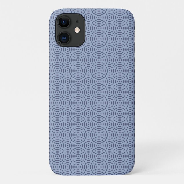 Capa Para iPhone 11 padrão contínuo de formas circulares (Verso)