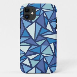 Capa Para iPhone 11 Padrão Crítico de Gelo Abstrato azul