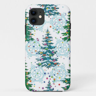 Capa Para iPhone 11 Padrão da árvore de Natal