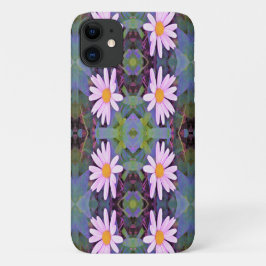 Capa Para iPhone 11 Padrão da flor da margarida rosa retrorreflectora