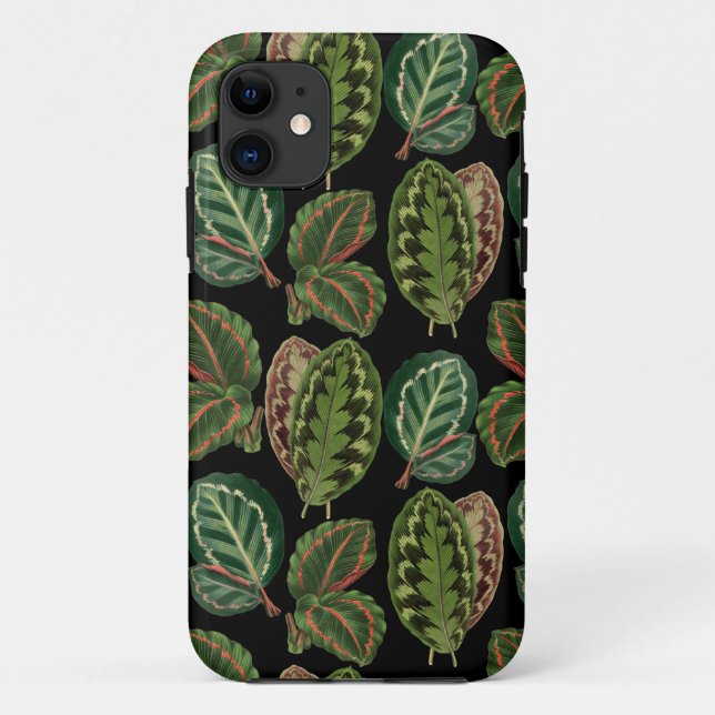 Capa Para iPhone 11 Padrão das plantas da selva urbana (Verso)