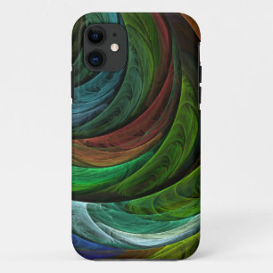 Capa Para iPhone 11 Padrão de Abstrato de Arte Moderna com Glória de C