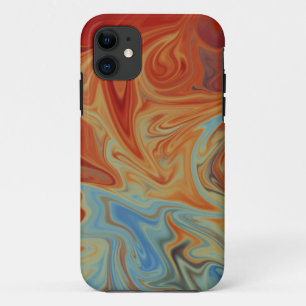 Capa Para iPhone 11 Padrão de abstrato de fluido