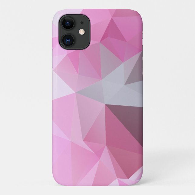 Capa Para iPhone 11 Padrão de Abstrato de Pirâmide Rosa-Chilena (Verso)