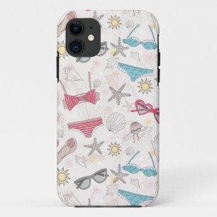Capa Para iPhone 11 Padrão de Abstrato de Verão
