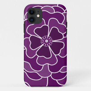 Capa Para iPhone 11 Padrão de abstrato roxo escuro