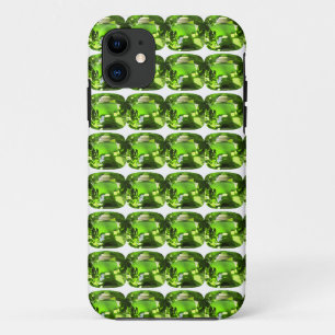 Capa Para iPhone 11 Padrão de Abstrato Verde