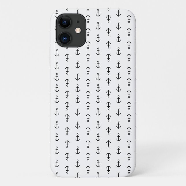 Capa Para iPhone 11 Padrão de Âncora (Verso)