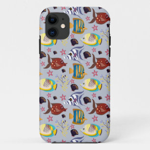 Capa Para iPhone 11 Padrão de animais aquáticos   vida submarina do 