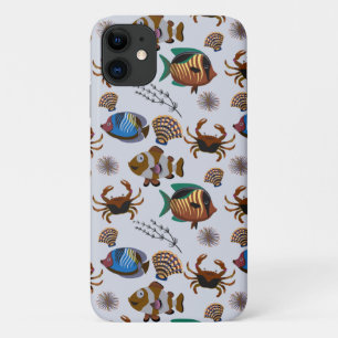 Capa Para iPhone 11 Padrão de animais aquáticos vida submarina do