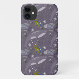 Capa Para iPhone 11 Padrão de animais aquáticos vida submarina do