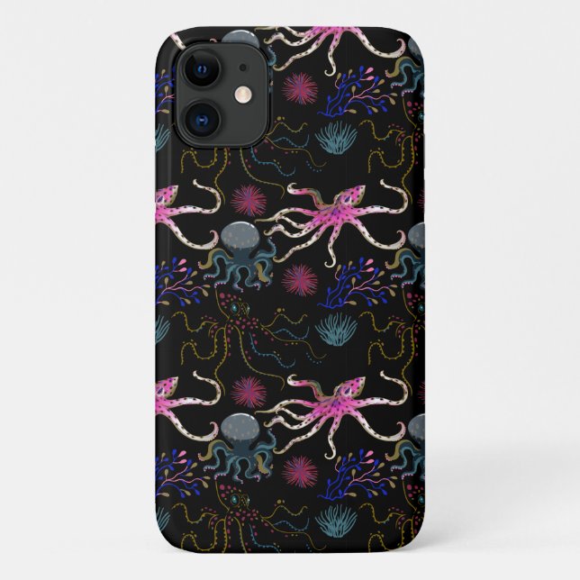 Capa Para iPhone 11 Padrão de animais aquáticos | vida submarina do oc (Verso)