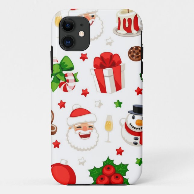 Capa Para iPhone 11 Padrão de ano novo (Verso)