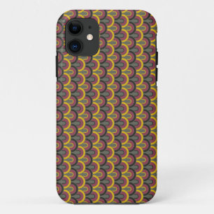 Capa Para iPhone 11 Padrão de Anos 50 Retroativos Vintage 2
