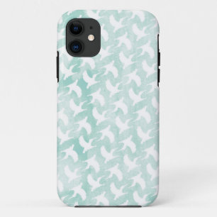 Capa Para iPhone 11 Padrão de Aves Humming