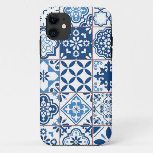 Capa Para iPhone 11 Padrão de azulejos cerâmicos