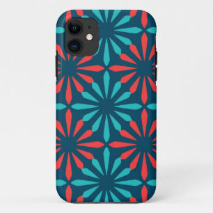 Capa Para iPhone 11 Padrão de azulejos cerâmicos