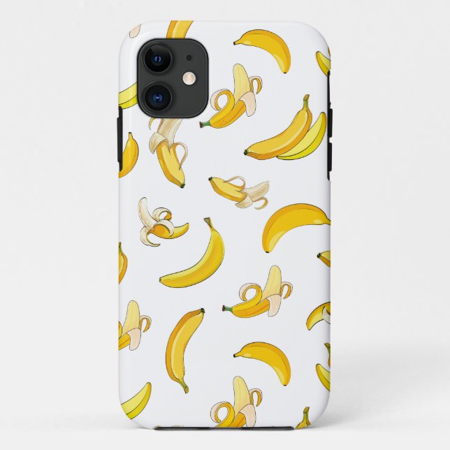 Capa Para iPhone 11 Padrão de Banana 4 (Verso)
