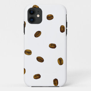 Capa Para iPhone 11 Padrão De Bean De Café