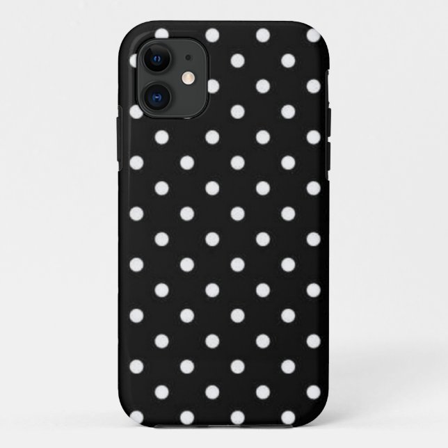 Capa Para iPhone 11 padrão de bolinhas (Verso)