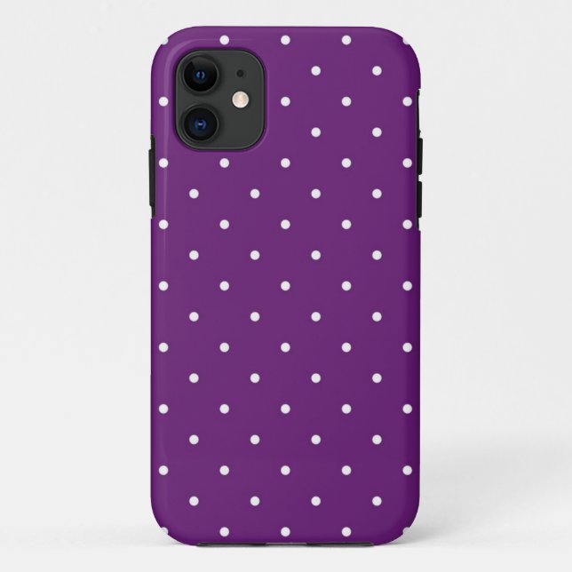 Capa Para iPhone 11 padrão de bolinhas (Verso)