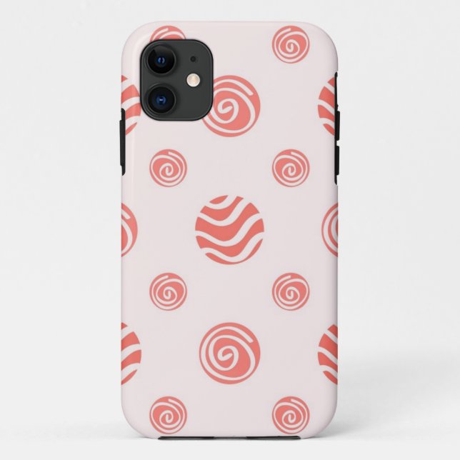 Capa Para iPhone 11 padrão de bolinhas (Verso)