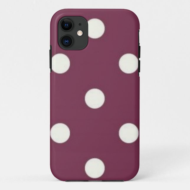 Capa Para iPhone 11 padrão de bolinhas (Verso)